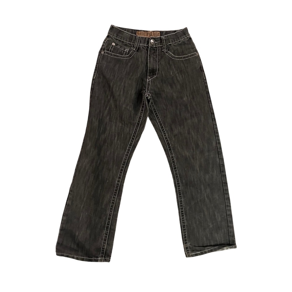 Vintage Y2K South Pole Men's Jeans Black Wash Straight‎ Leg Denim- 30/28